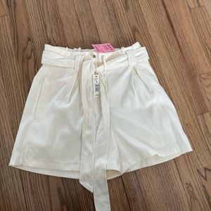 Off White Dress Shorts